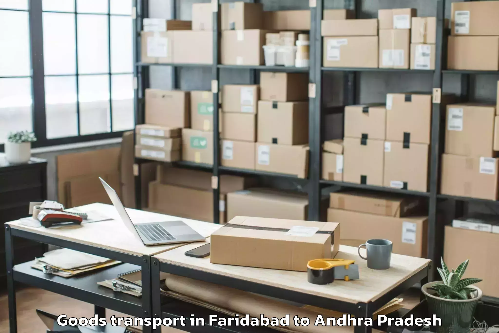 Leading Faridabad to Vissannapetaa Goods Transport Provider